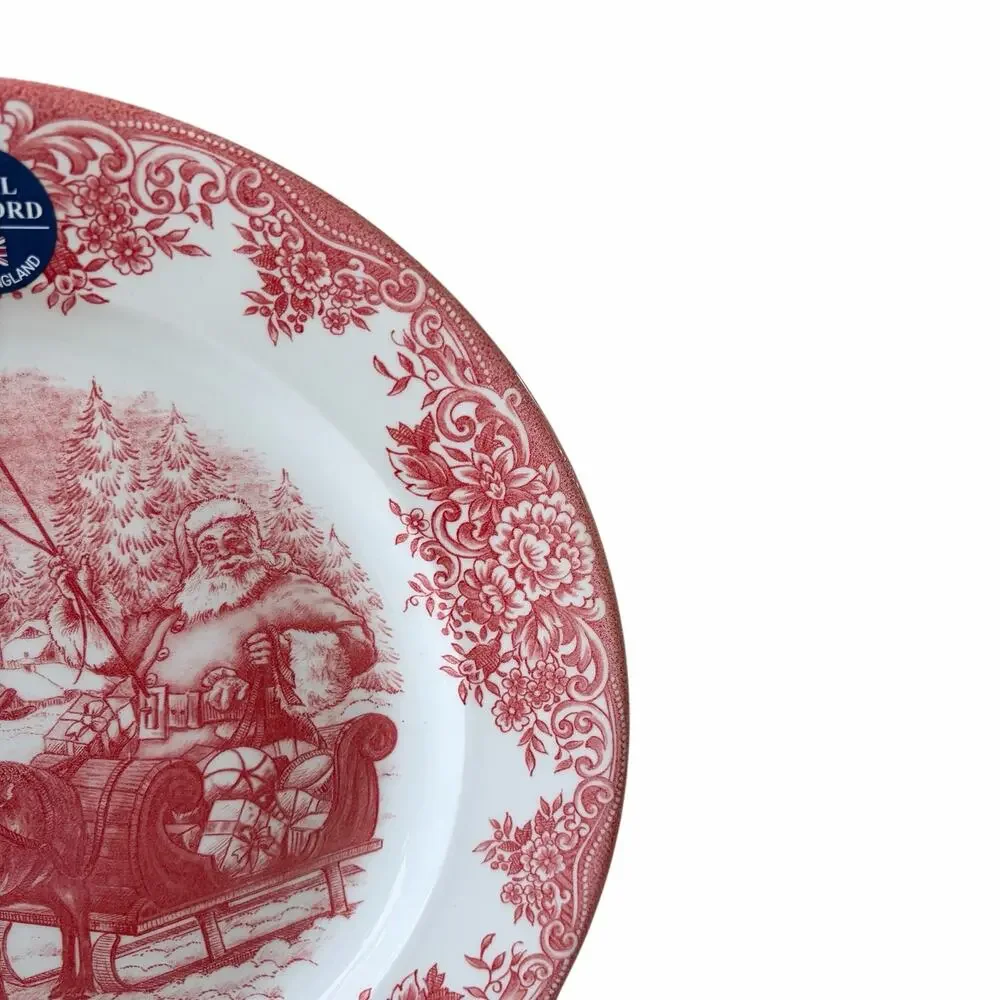 Royal Stafford Christmas SANTA'S SLEIGH RED Porcelain 11